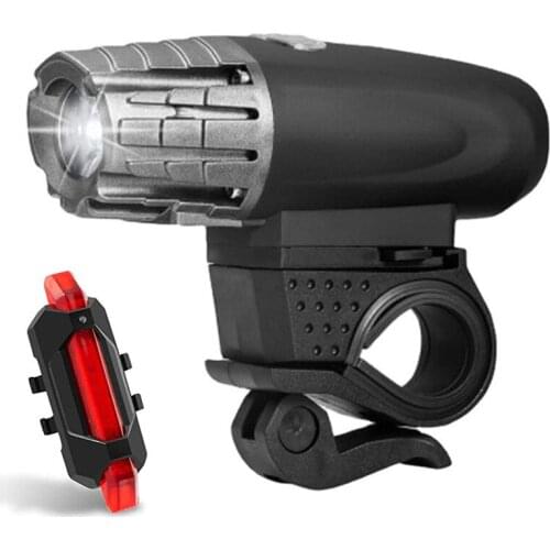 Bike Light Rainproof USB Rechargeable LED MTB Front Lamp Headlight Ultralight Flashlight Bicycle Light Set