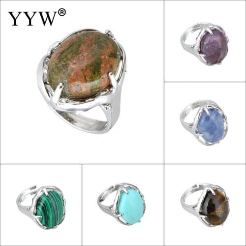 Vintage Antique Natural Stone Ring Fashion Jewelry Blue turquoises Sea Opal Finger Ring For Women Wedding Anniversary Rings 7