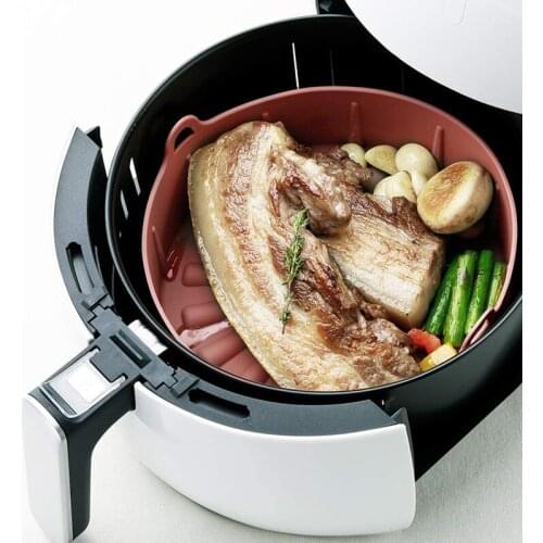 Air Fryer Silicone Pot Multifunctional Reusable Liner Heat resistant Oven Accessories for Home Kitchen Baking UD88