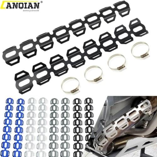 Motorcycle Exhaust Muffler Pipe Leg Protector Crash Heat Shield Cover For Yamaha Super Tenere 1200 XT1200Z XR1200ZE 2014-2020