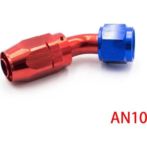 High Performance AN 10 Fitting AN10 Aluminum Fittings 45 Degree Oil/Fuel/Swivel hose fittings TT100354-45RD