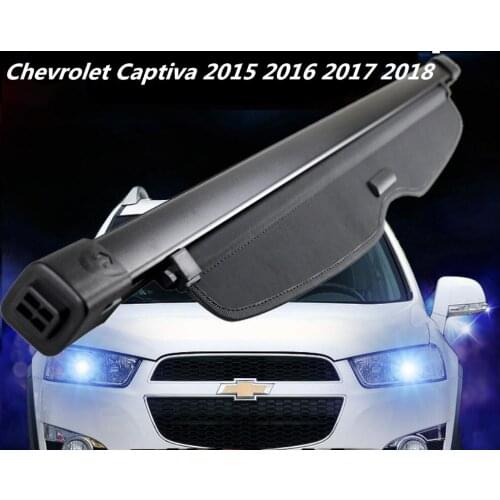 High quality Car Rear Trunk Security Shield Cargo Cover For Chevrolet Captiva 2015 2016 2017 2018 ( black, beige)