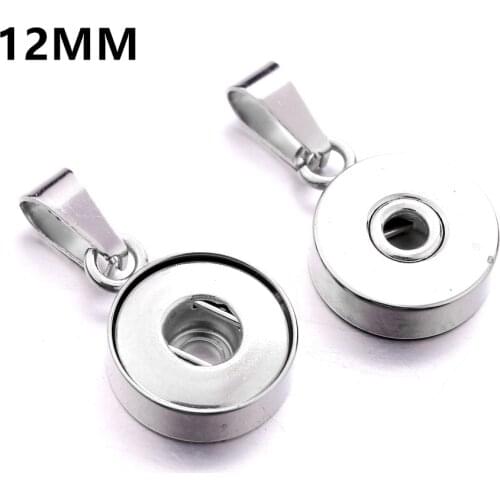 10pcs/lot Wholesale Snap Buttons Pendant Necklace Fit 12mm Snap Bracelets Snap Jewelry Accessory