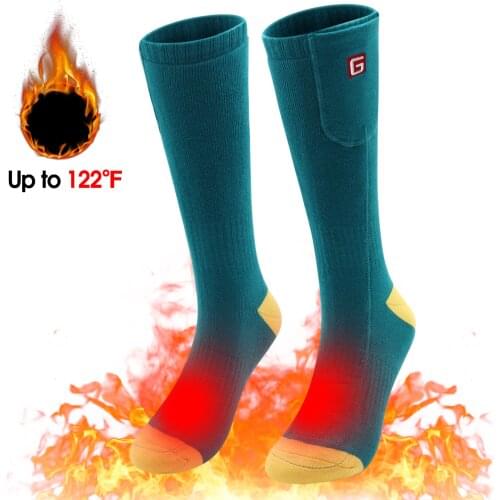 3.7V new heating socks winter skiing warm outdoor sports socks antifreeze heating riding socks with 3.7v Batteries Heated