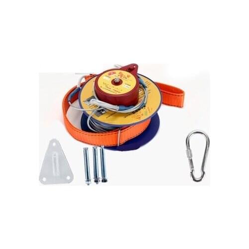 45--50M, High-rise escape device Descent device safety belt cable harness life-saving rope sling