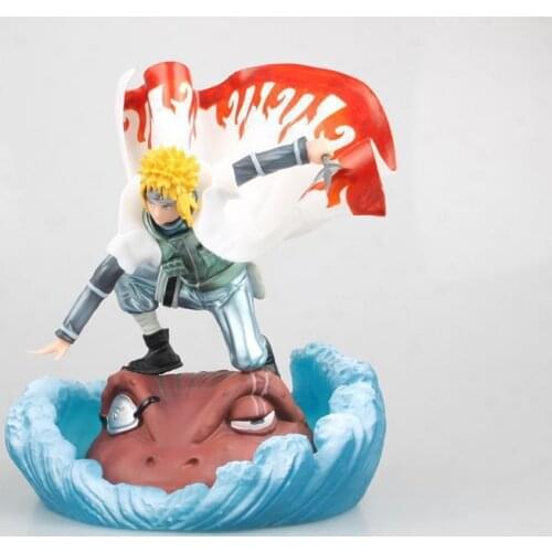 Anime Naruto Deluxe Ver. GK Model Gama Bunta Namikaze Minato Action PVC Figure Yondaime Hokage Toy Figurine Collectible 20cm