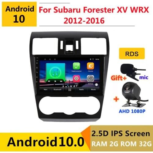Android 10 Car DVD Multimedia Player GPS For Subaru Forester XV WRX 2012 2013 2014 2015 2016 audio auto radio stereo navigation