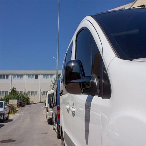 Fit For Opel Combo E Black Chrome Mirror Cover 2 Parts Abs 2019 and After Chrome Styling Moulding Trim Tunning modified Designed