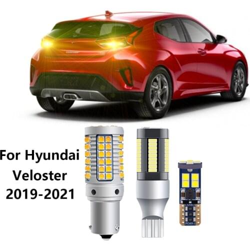 For Hyundai Veloster 2019 2020 2021 Canbus Car Led Exterior Light Bulbs Rear Turn Signal Back UP License Plate Lamp Top Quality