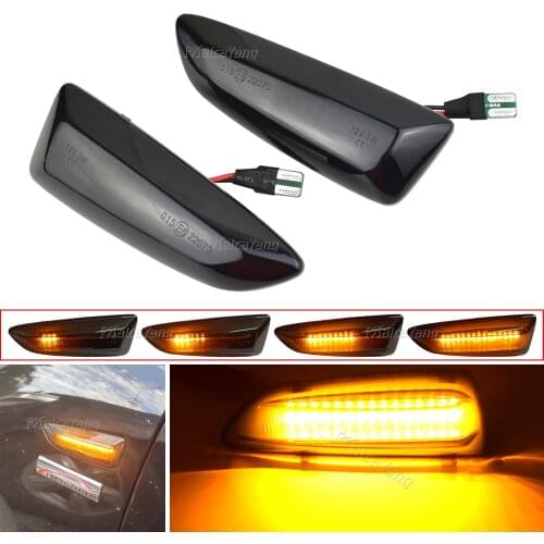 For Opel Astra J K 2015 Zafira C Insignia B Grandland Crossland X 2017 Dynamic LED Side Marker Flowing Turn Signal Blinker