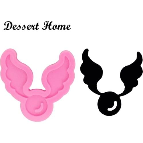 DY0068 Angel Wings Epoxy Resin Molds For Jewelry Diy Silicone Keychain Necklace Earring Decoration Shiny Glossy