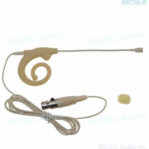 Good Quality Snail design Headset Microphone for Shure Wireless earset Omnidirectional Mike System TA4F mini