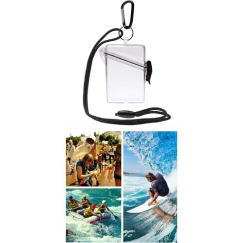 Lightweight Card Case Cover Holder Clear Waterproof Sport Outdoor Change Box