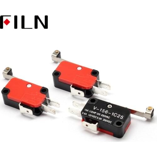 Hot 1Pcs Micro Limit Switch Long Hinge Roller Lever Arm Snap Action LOT