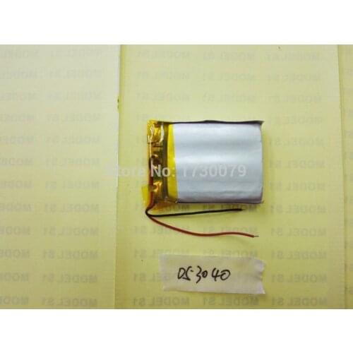 3.7V lithium polymer battery 503040 053040 550mAh MP3 MP4 Bluetooth 503040 053040 lithium battery small stereo bluetooth GPS
