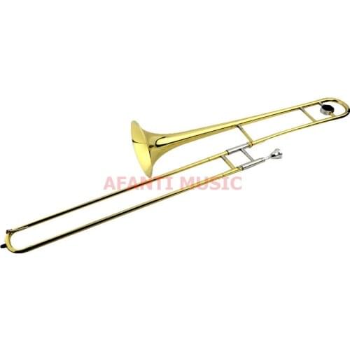 Afanti Music Tenor Falling Tune B / Yellow Brass / Gold finish Trombone (ATB-1322)