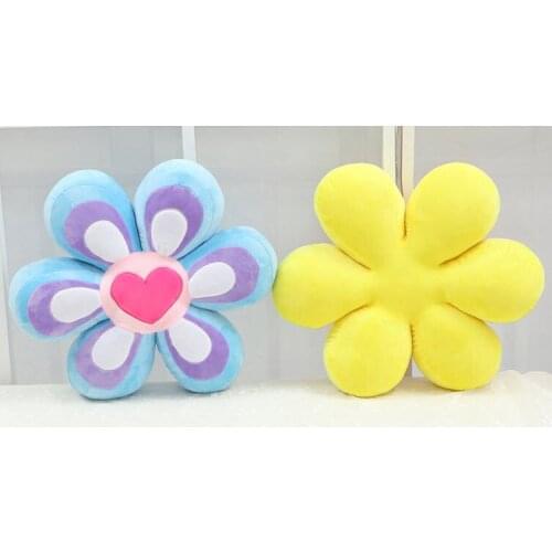 Red Heart Cartoon Flower Pillow Luxury Florist Home Decoration Kids Soft Toys Soft Chair Cushion Sunflower Pillow Valentines Day