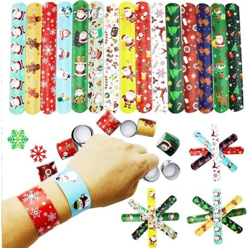 Merry Christmas Clap Circle Toys Feliz Navidad Happy 2022 New Year Xmas Decor Christmas Tree Decor Kids Favor Santa Claus Gifts