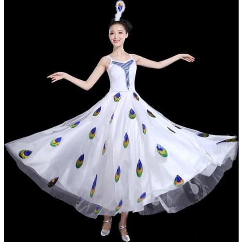 Fairy Flamenco Dress Adult Stage Costume Classical Dance Costume Concert Outfits Ballroom Dance Clothes Evening Dresses DL7397