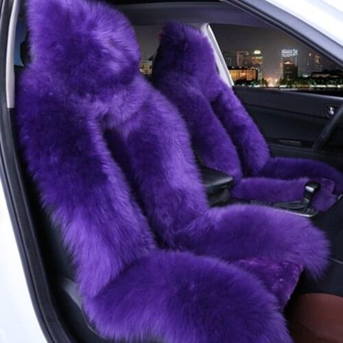 Keep warm car seat cover wool шерсть Sheepskin For peugeot 207 201 301 307 sw 508 sw 308 206 4007 2008 5008 2010 3008 607 507