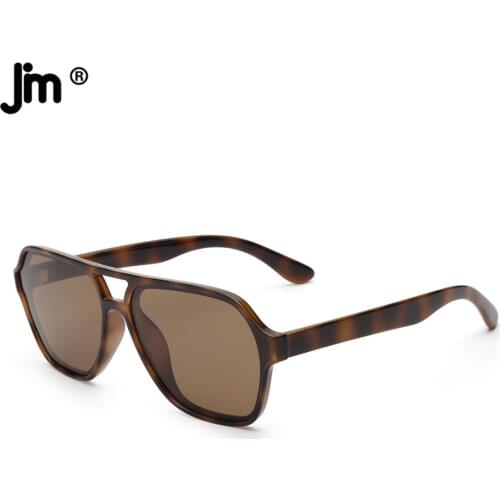 Vintage Men Women Polarized Sunglasses Fashion Square Driving Double Bridge Sunglasses