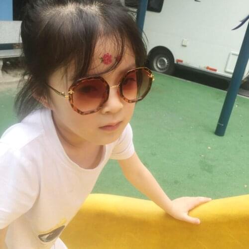 SomeCool 2019 Vintage Round Sunglasses Kids Fashion Metal Gradient Retro Children Sun Glasses For Boy Girls UV400 Infant Eyewear