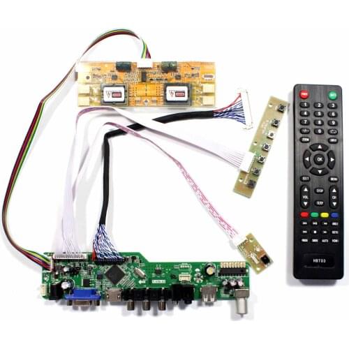 TV H DMI VGA AV USB AUDIO LCD Controller Board For 20.1" 22" M201EW02 V1 M201EW02 V8 M201EW02 V9 M220EW01 1680x1050 LCD Screen