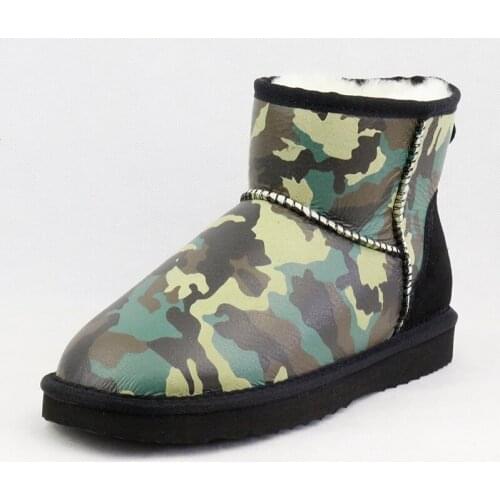 Top Quality Australia Classic Snow Boots Women Natural Fur Winter Boots Woman Genuine Leather Warm Sheepskin Wool Ankle Boots