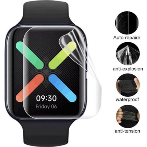 5pcs TPU Soft Protective Film For OPPO Watch 41mm 46mm Smart Sport Smartwatch Full Screen Protector Cover Guard Accessories