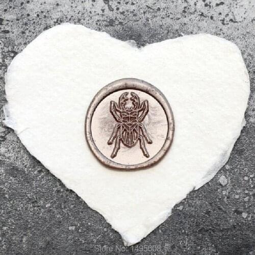 Beetle wax seal stamp,wax Seal Kit, wax stamp, sealing wax stamp,Wedding Invitations envelopes decor,Retro antique stamp