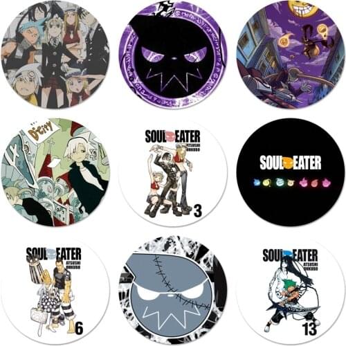 58mm Soul Eater Icons Pins Badge Decoration Brooches Metal Badges For Backpack Decoration