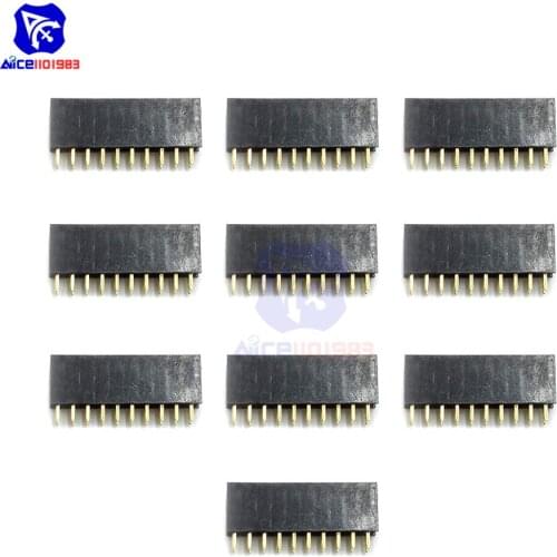 Diymore 10PCS/Lot 2.54mm 2x10 Pin Female Pin Header Socket Connector Strip