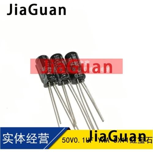 100PCS NEW RUBYCON YXA 50V0.1UF 5X11MM 105 degrees Aluminum electrolytic capacitors yxa 0.1UF 50V 0.1UF/50V