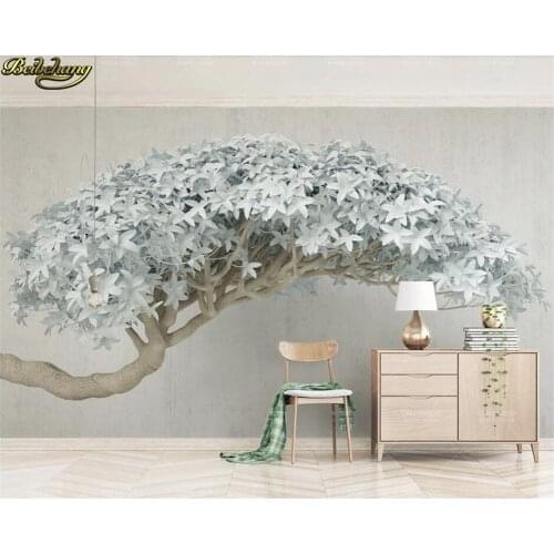 Beibehang Custom 3d wallpaper mural 3d stereo flowering tree modern tv background wall papers home decor papel de parede