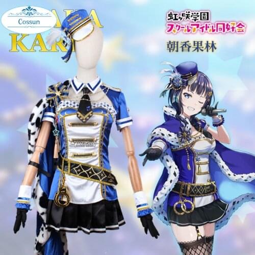 Anime! LoveLive! Asaka Karin Starlight School Idol Festival SJ Lovely Uniform Cosplay Costume Halloween Party Outfit Women NEW
