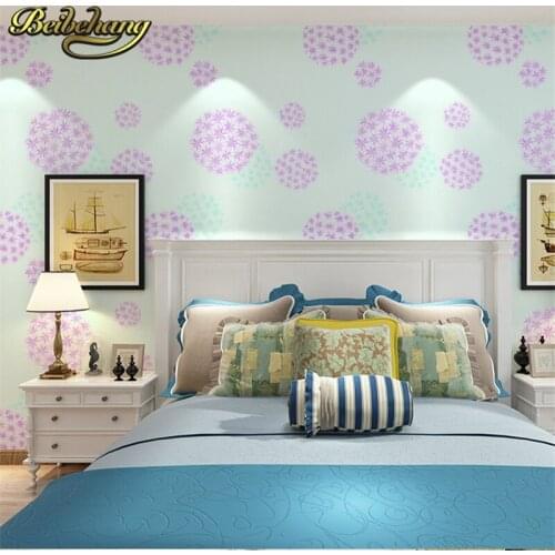 Beibehang 3d flocking flower papers home decor living room TV sofa background wall covering wallpaper for walls 3 d papier peint