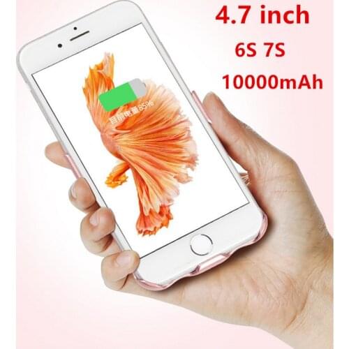 For iPhone6s 7 10000mAh Rechargeable External Battery Charger Case Cover Pack Power Bank for Apple iPhone6 6S 7S