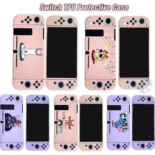 Protective Case Soft TPU Cover for Nintend Switch Cute Pink Full Housing Shell Protector for NS Game Console Dropshipping