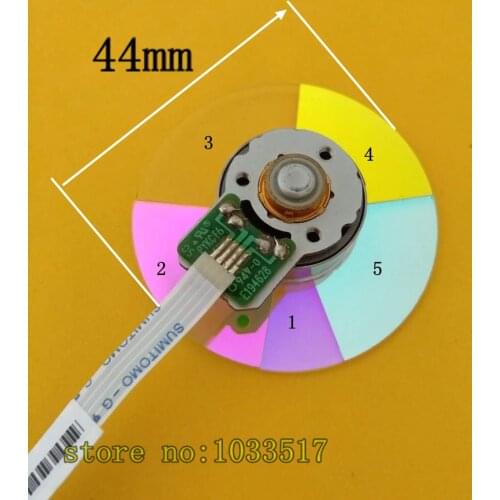 100% NEW 5 Segmento Projector Color Wheel for optoma DK232 ES513 ES531 Projector 44mm