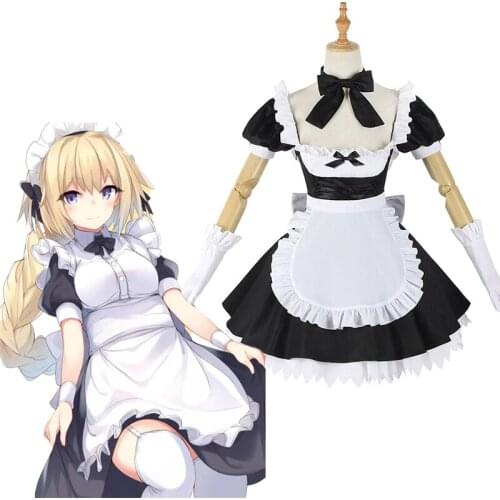 Game Fate/Grand Order Cosplay Costumes Avenger Jeanne d'Arc Cosplay Costume Saber Maid Halloween Party Women Cosplay Costume