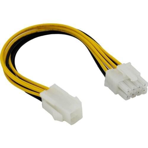 4 pin Male To 8 pin Female 4Pin To 8Pin Lead Extension to CPU Power Converter cable Supplies ATX Compute Motherboard Adapter