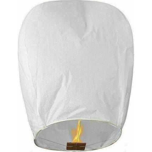 10PCS Chinese Paper Lantern Wedding Birthday Hanging Ball Outdoor Party Decoration Holiday Gift Kong Ming Lanterns White DIY