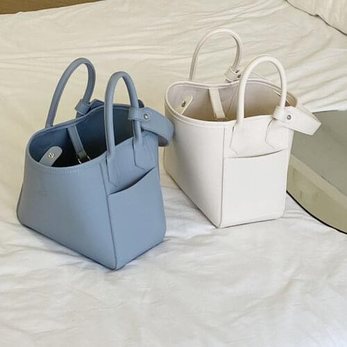 Korea new bag 2021 Dongdaemun vegetable blue bag fresh autumn ins wind handbag large capacity shoulder bag