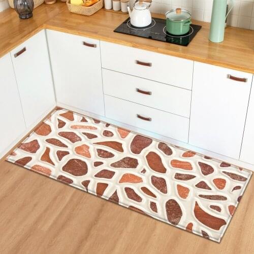 Nordic Kitchen Rug Home Entrance Doormat Bedroom Living Room Decoration Long Carpet Hallway Balcony Bathroom Anti-Slip Floor Mat