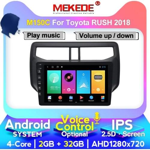 MEKEDE Android 10 Car GPS Navigaiton Radio Multimedia Player For Toyota Rush 2018 2019 Built-in Carplay 4G LTE Android Auto