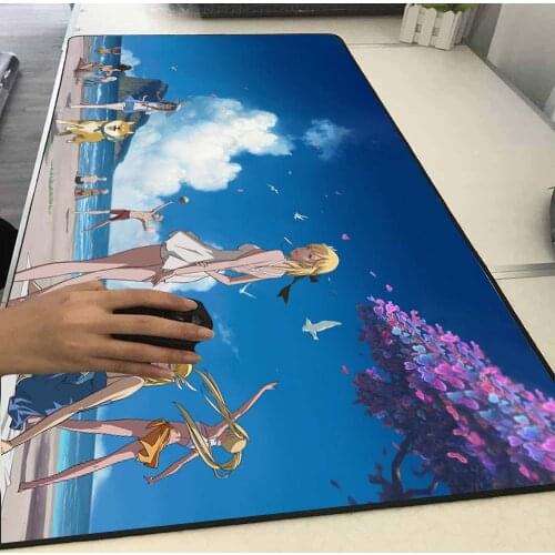 The Lost Ark Our Summer Vacation Anime Girl Mouse Pad Oversized Protective Desk Pad Mini Mouse Carpet Top Quality 300x800 40x90