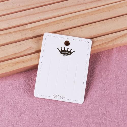 2.95"x3.94" Fashion Jewelry Paper Hairpin Gift Display Card 50pcs/lot Boutique Hair Ornament Accessory Dangle Hair Clip Cards