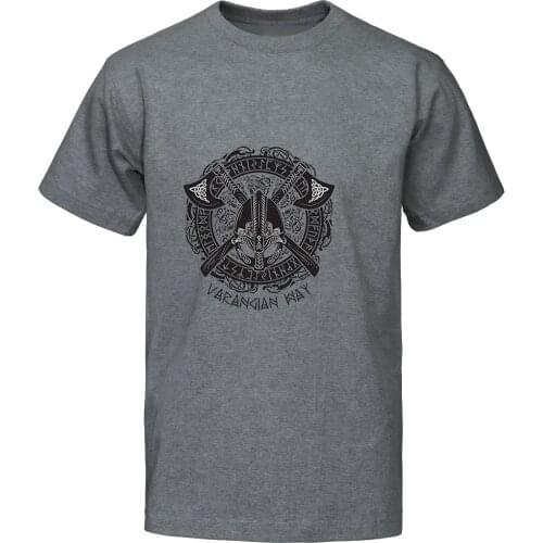 Mens Odin Vikings T Shirt Men TV Show Tshirt Scandinavian Runes Valhalla 2021 Summer Tops Tee T-Shirt Streetwear For Fans Tops