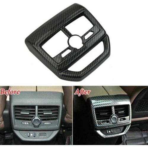 Car Air Conditioning Cover Trim, for Peugeot 3008 5008 GT Rear Behind Armrest Box Outlet Vent Frame Decoration