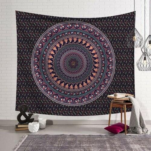 1pc Indian Mandala Tapestry Wall Hanging Table Cloths Cotton Handmade Dorm Home Decor Art Tapestry Yoga Mat Pattern Blanket